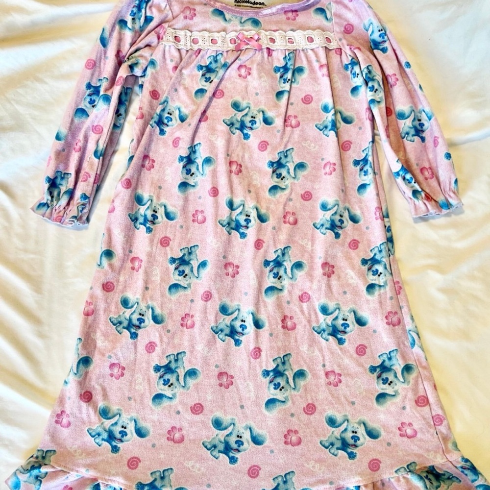Pink and Blue blues clues Kids Pajamas